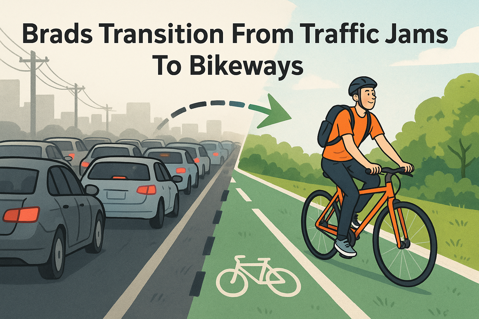 Brads Transition From Traffic Jams To Bikeways