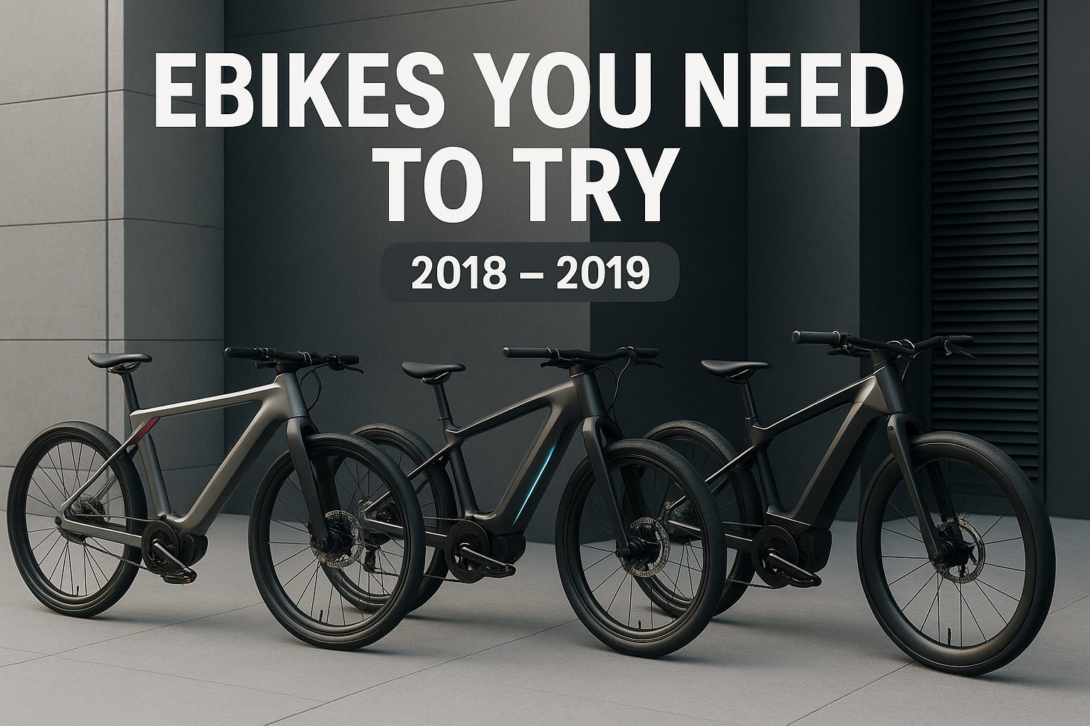 Ebikes You Need To Try 2018 2019