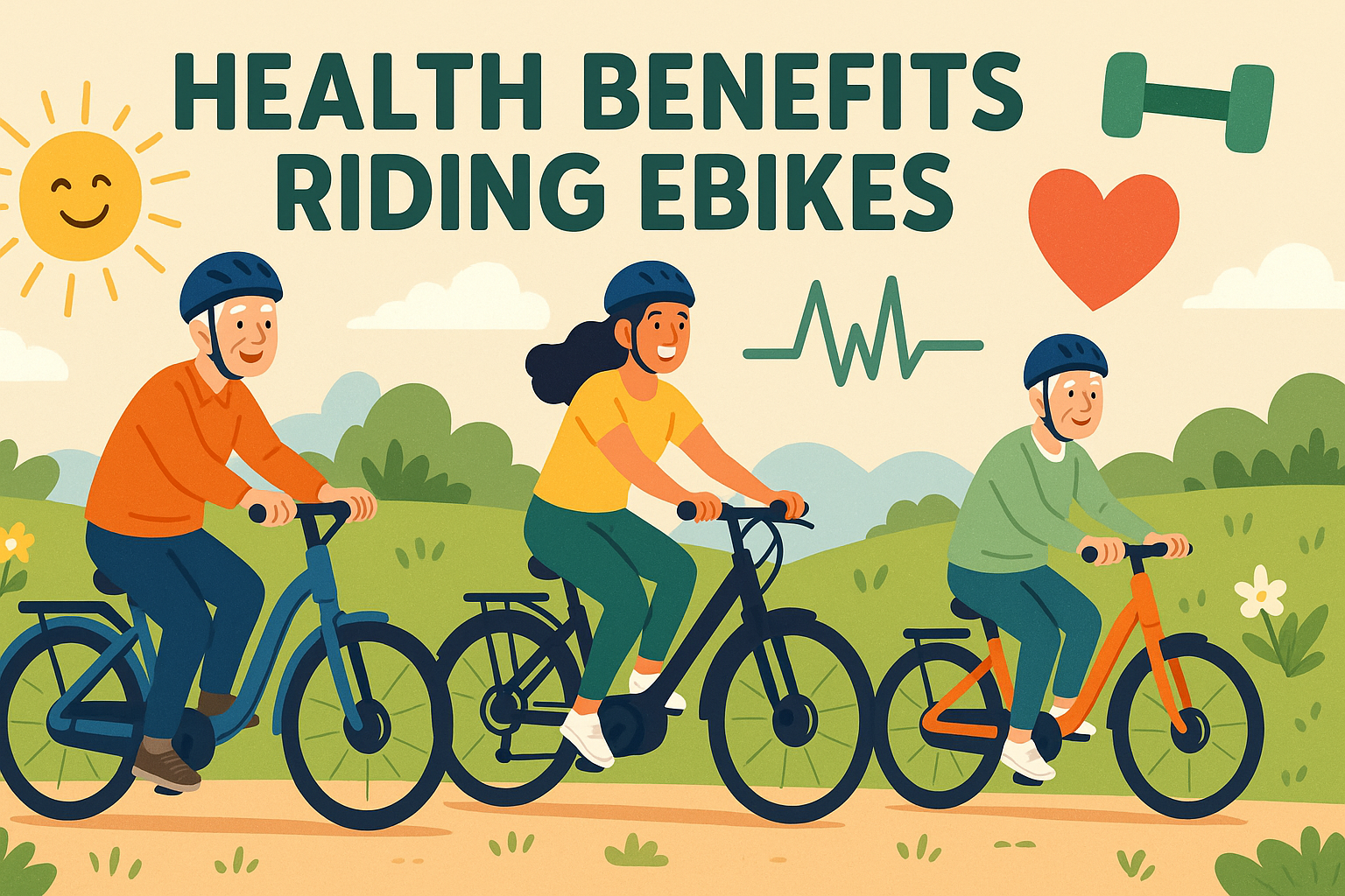 Health Benefits Riding Ebikes