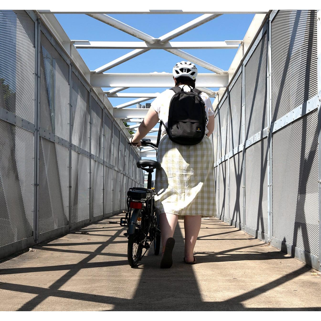 Pedal Dynamo 3 Electric Folding Bike Charcoal