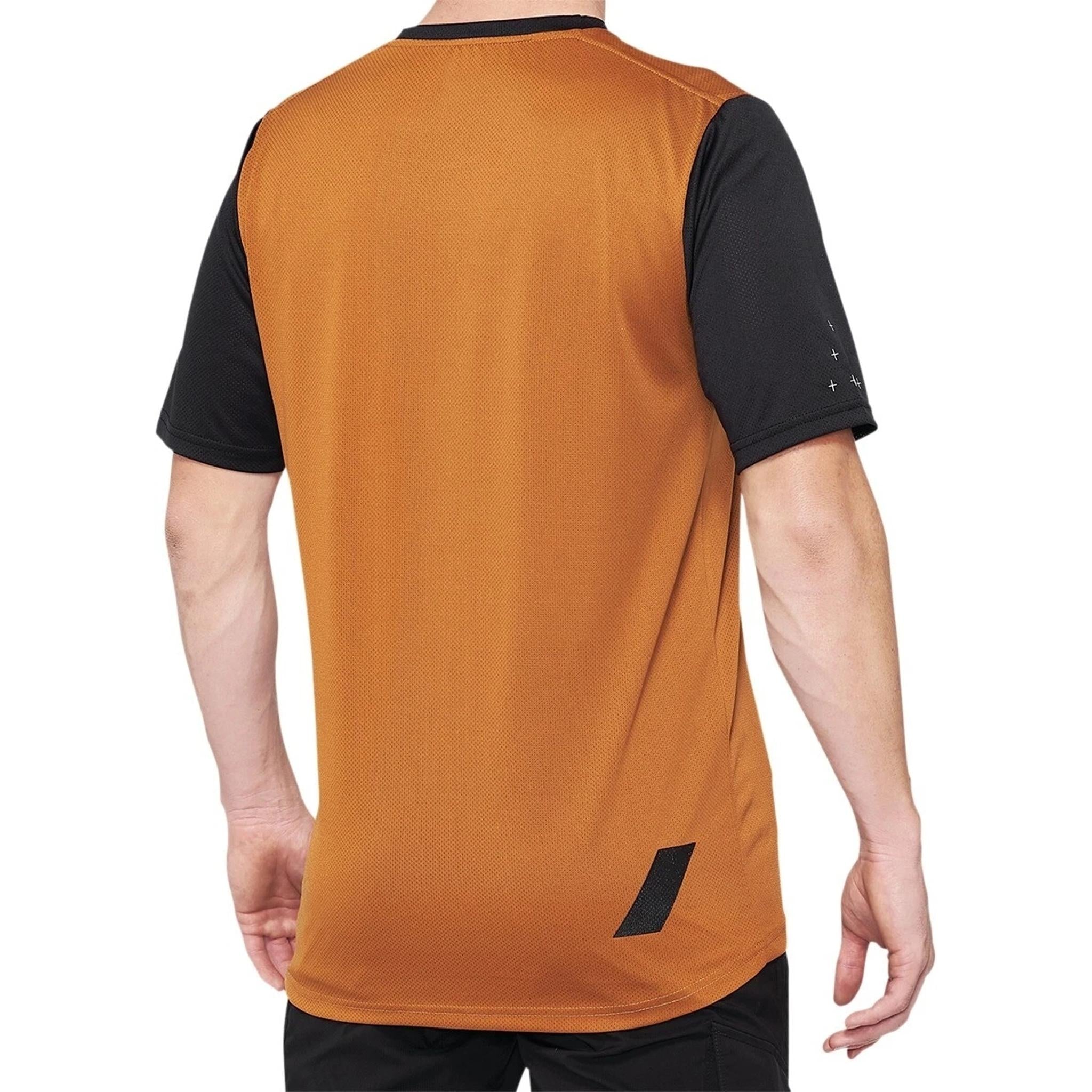 100% Ridecamp Short Sleeve Jersey Black Orange