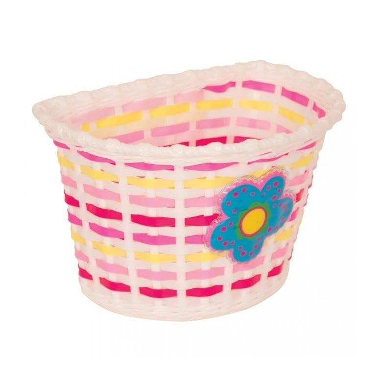 Front Kids Basket Flower Blue Pink – 99 Bikes
