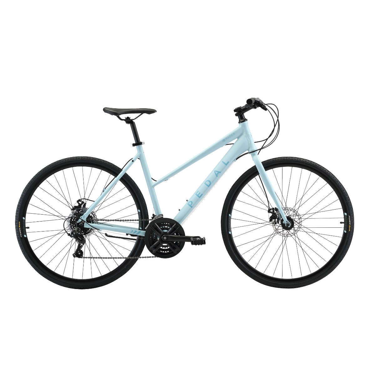 Pedal Pacer Flat Bar Road Bike Light Blue – 99 Bikes