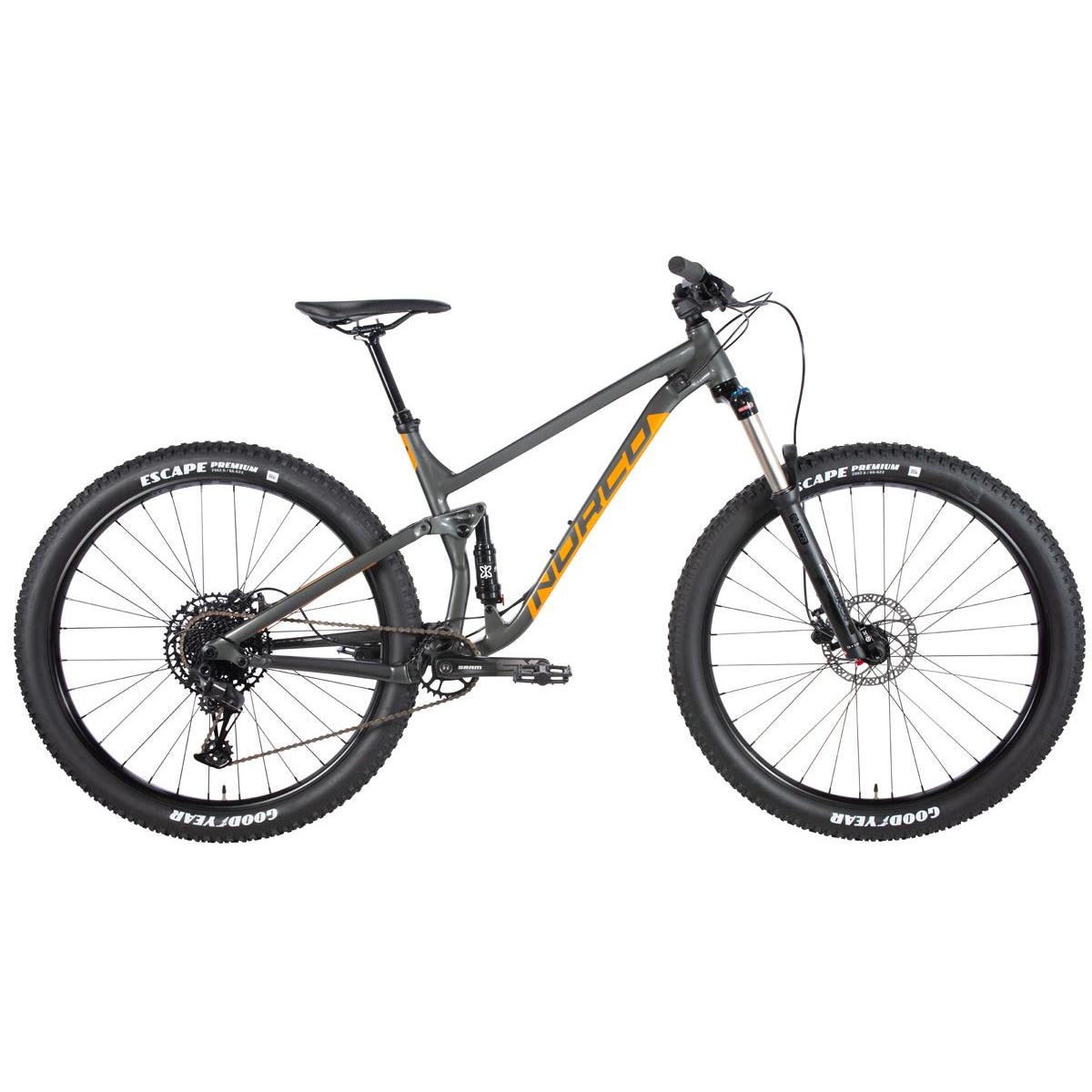 Norco Fluid FS Mountain Bike Charcoal/Orange (2020)