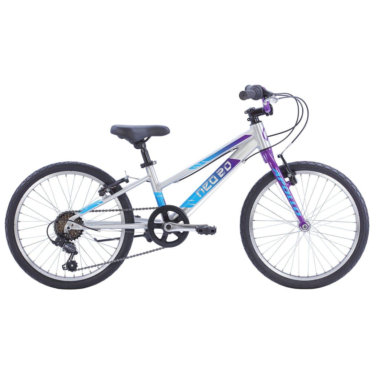 Neo Kids Bike 20'' 6-Speed Brushed Alloy Purple/Blue Fade