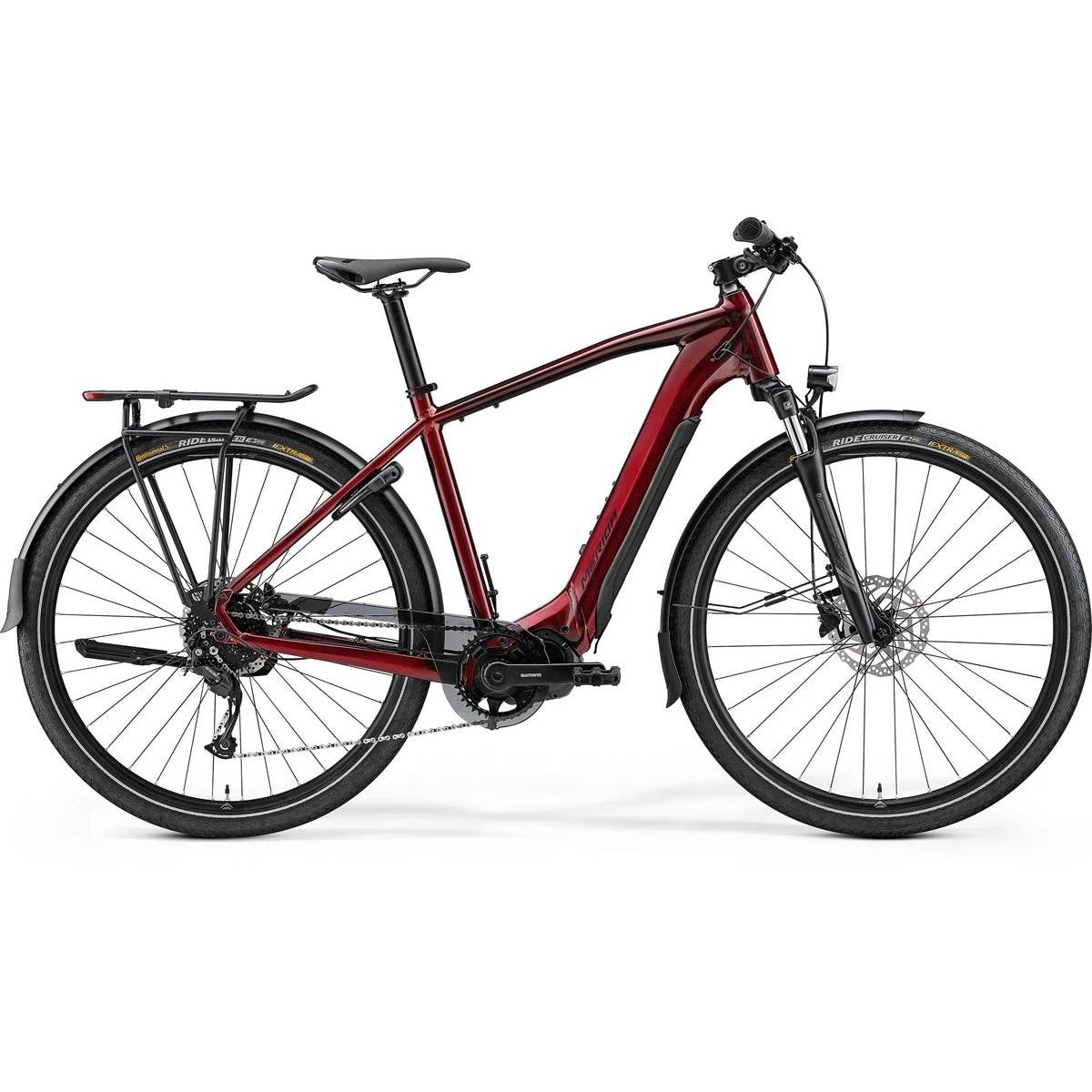 Merida eSpresso 400 S EQ 504Wh Electric Hybrid Bike Burgundy Red