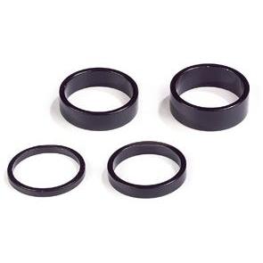 BPW Alloy Spacer Set Black Sizes 2, 5, 8 & 10mm