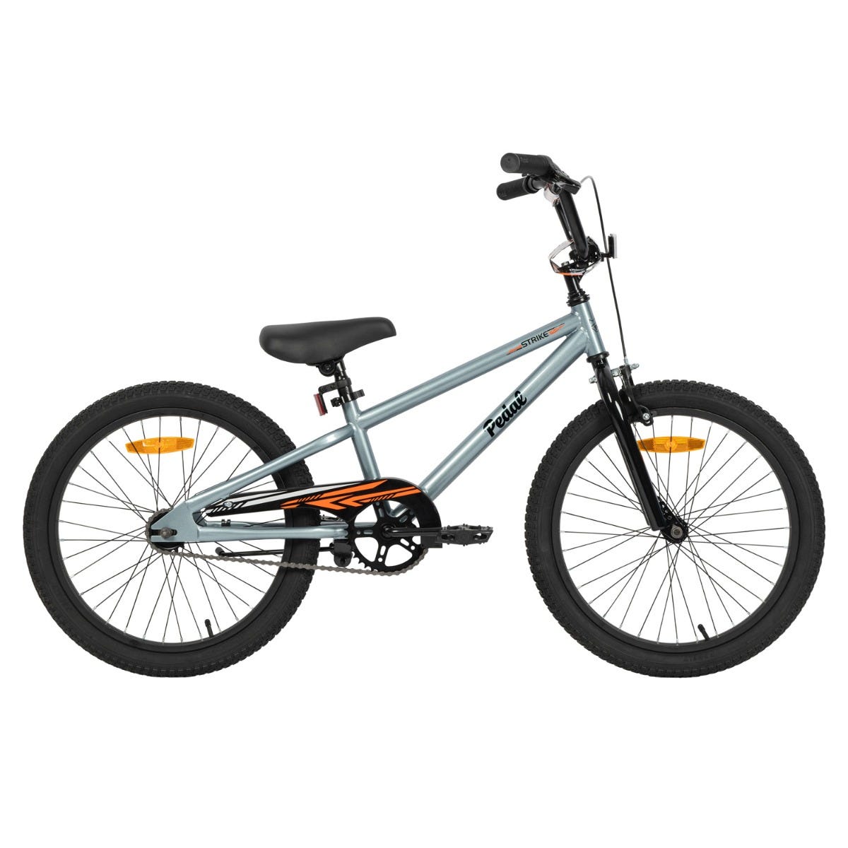 Pedal Strike Steel 20'' Kids Bike Silver – 99 Bikes