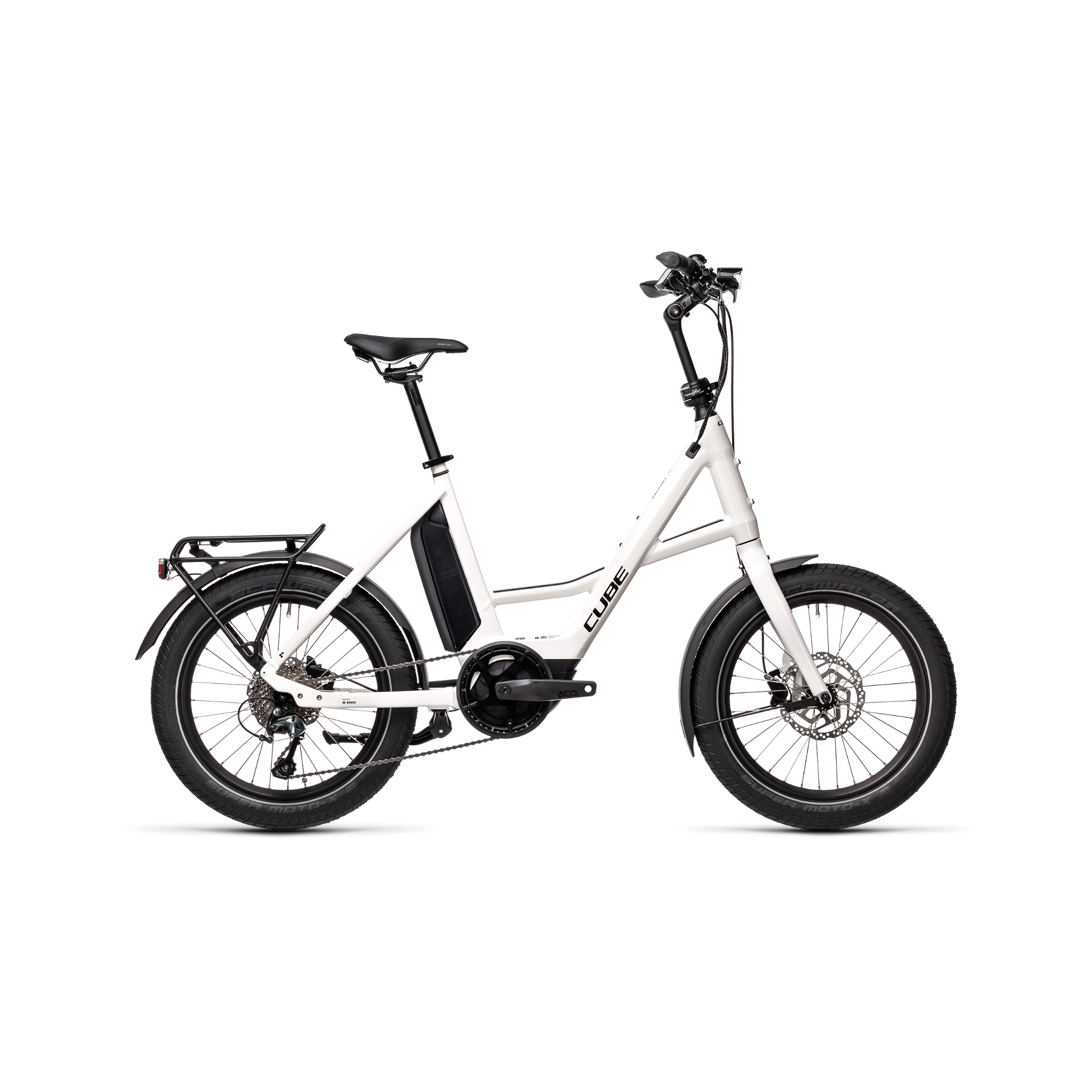 cube e-citybike compact hybrid Cube Compact Hybrid Sport Electric Bike White/Black – 99 Bikes