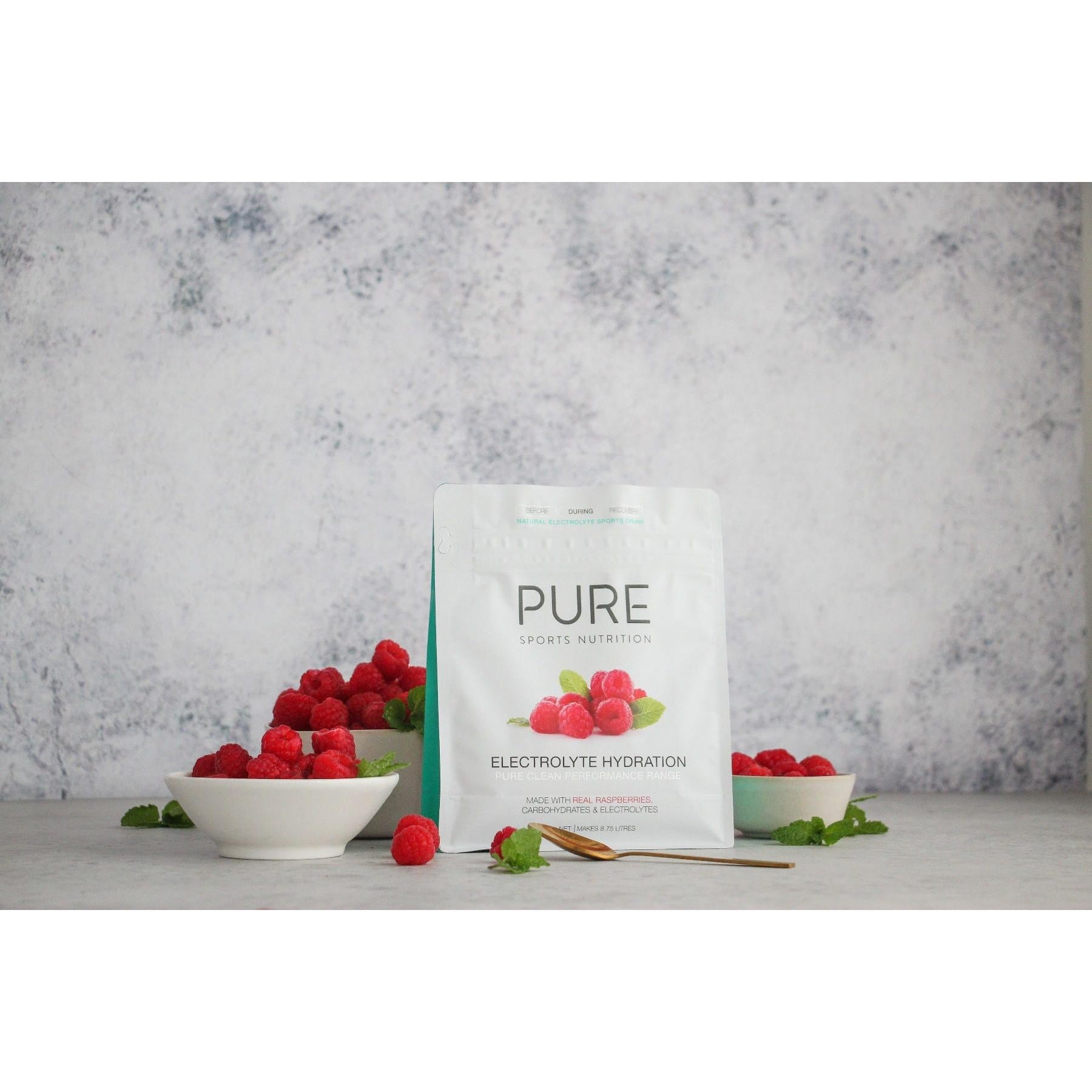 PURE Raspberry Electrolyte Hydration Powder 500g