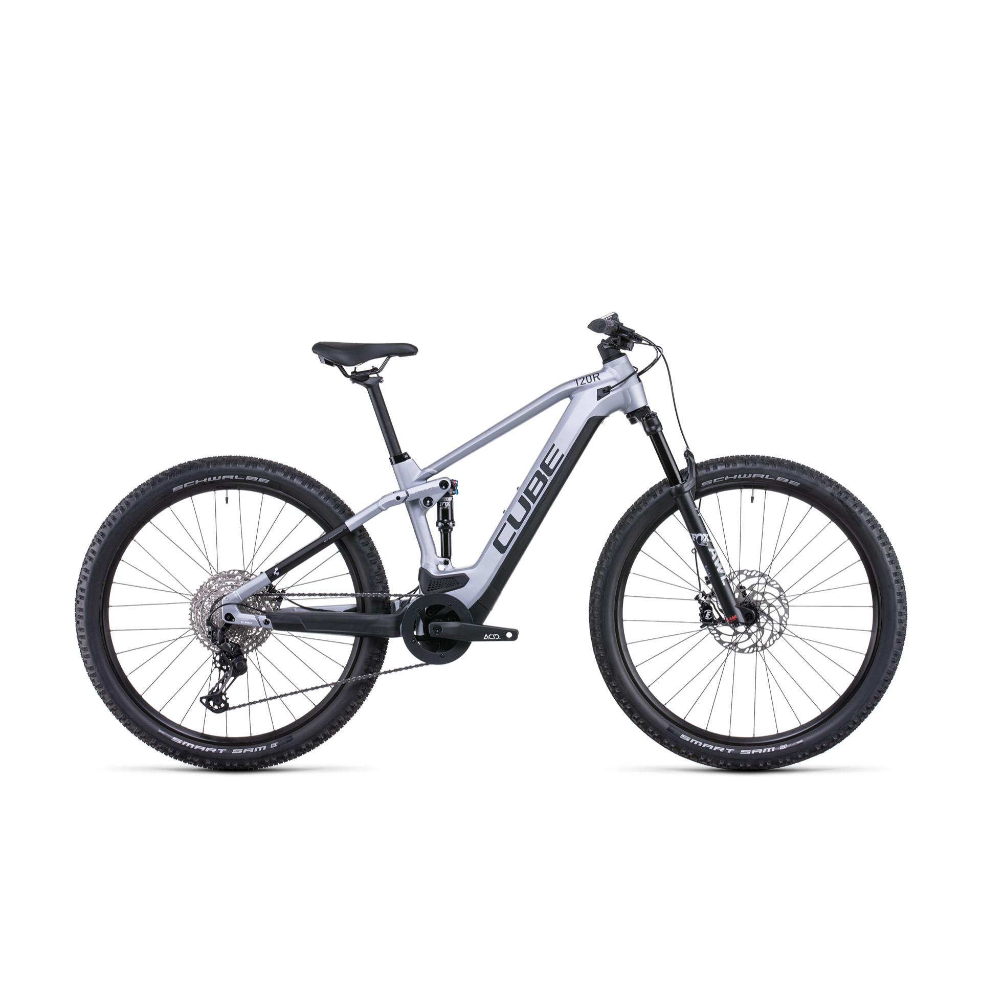 cube stereo hybrid 120 race 625 polarsilver ́n ́black Cube Stereo Hybrid 120 Race 625 Electric Dual Suspension Mountain Bike – 99  Bikes
