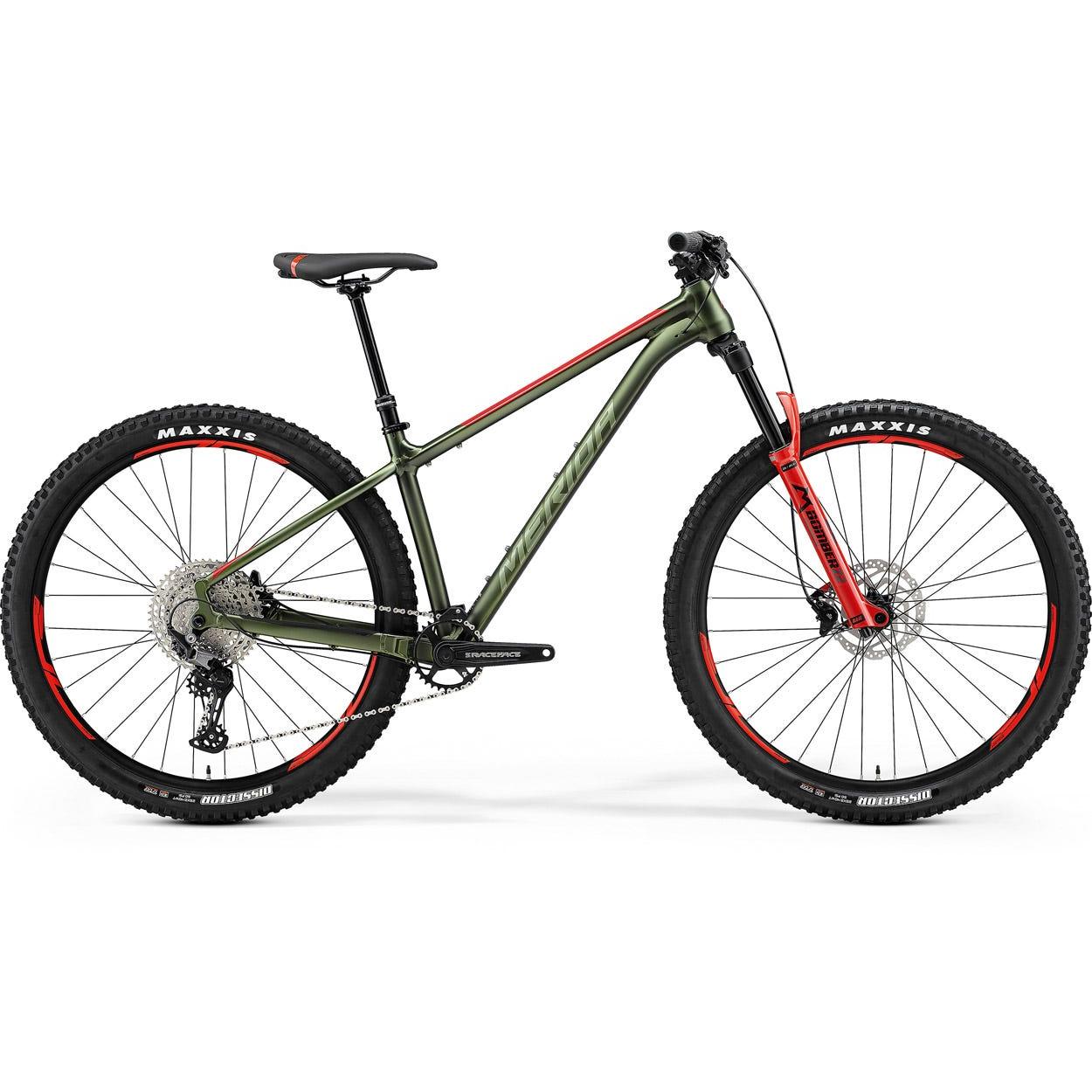 Merida BIG.TRAIL 600 Mountain Bike Green/Red/Silver – 99 Bikes