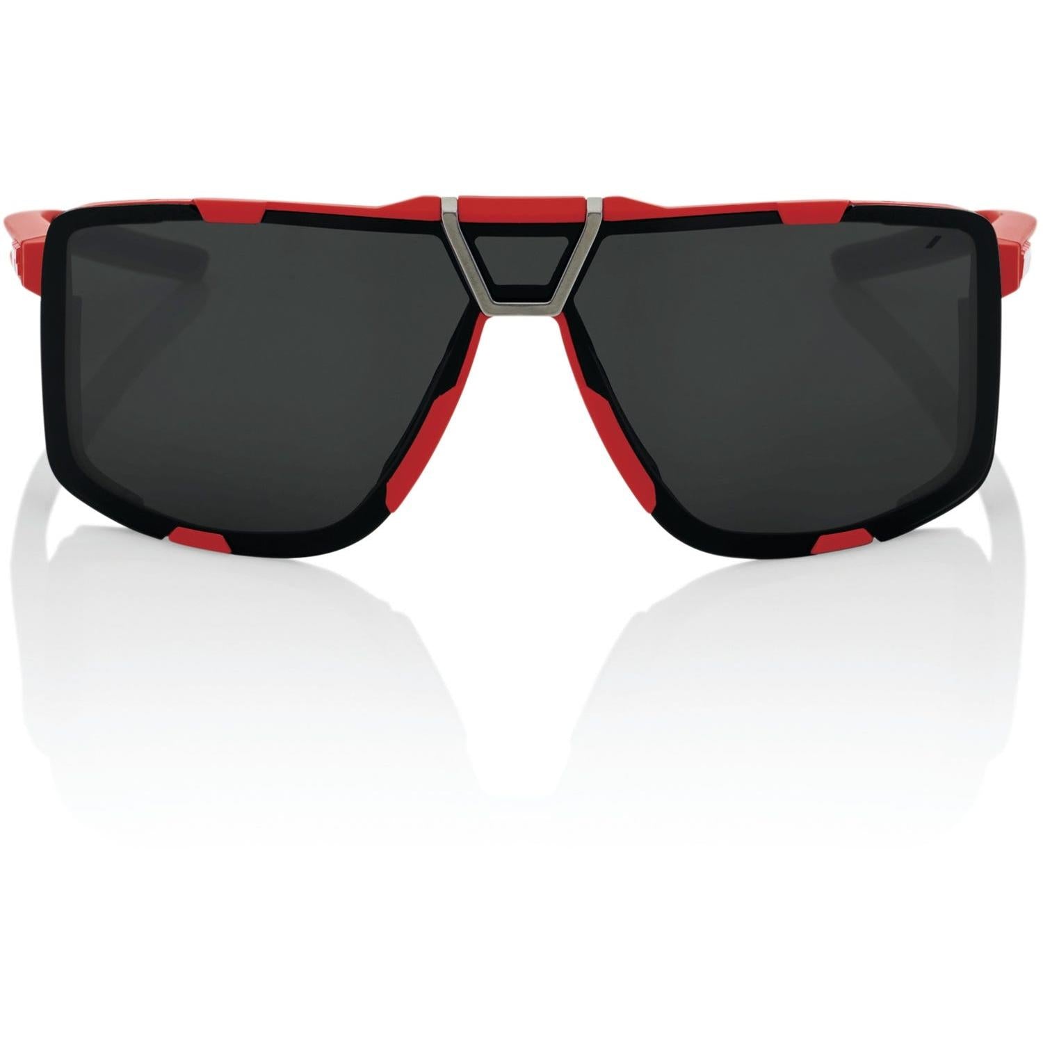 100% Eastcraft Sunglasses Soft Tact Red with Black Mirror Lens