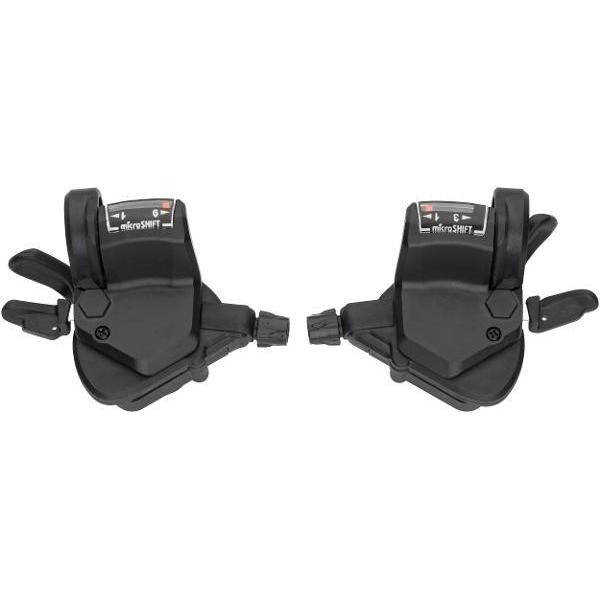 MicroShift Mezzo TS39 Thumb Tap MTB Shifter 2x9 Speed Pair