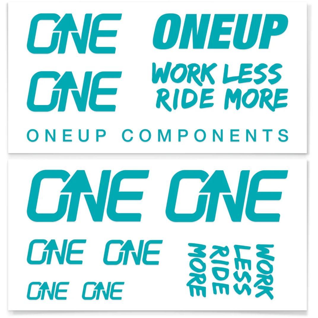 OneUp Components Handlebar Decal Kit Turquoise