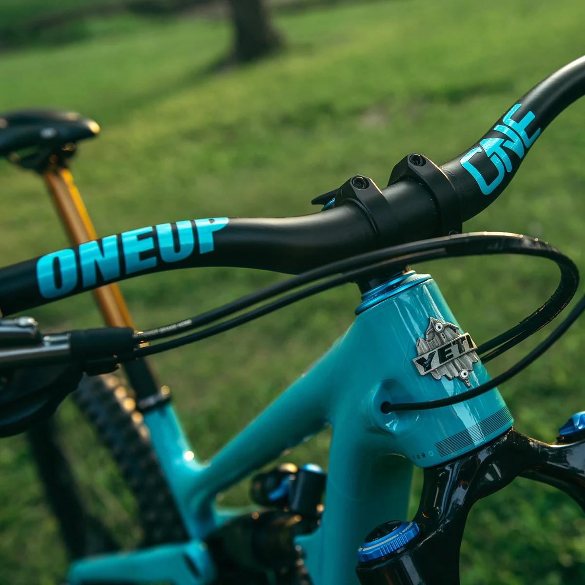 OneUp Components Handlebar Decal Kit Turquoise