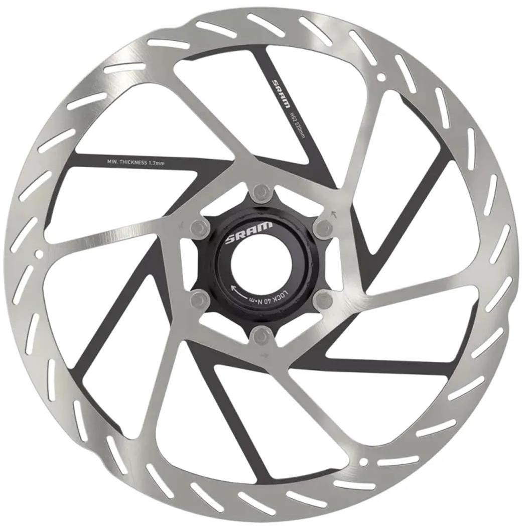 SRAM HS2 Brake Rotor 200mm Center Lock w/ Lockring Rounded