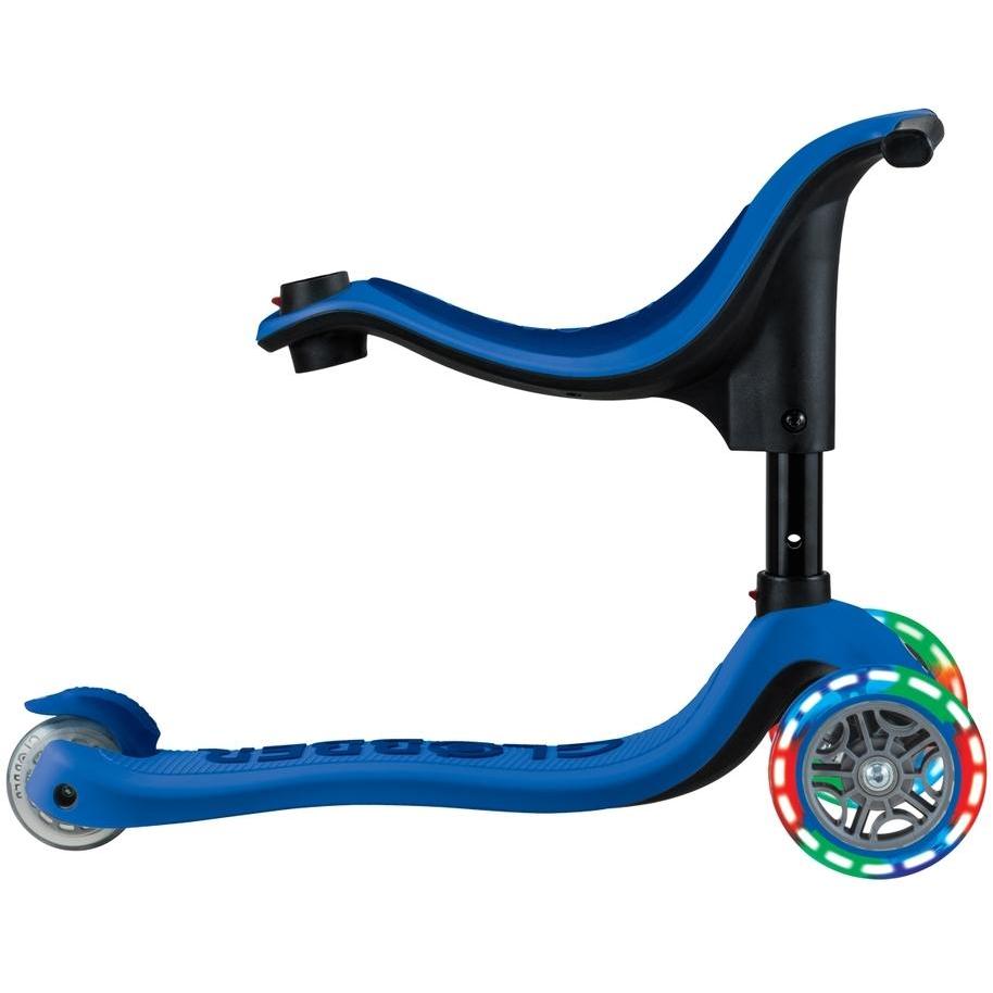 Globber Go Up Sporty Lights V2 Scooter Navy Blue/Dark Navy Blue