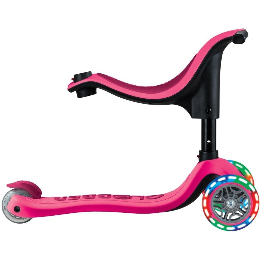 Globber Go Up Sporty Lights V2 Scooter Fuchsia/Dark Pink