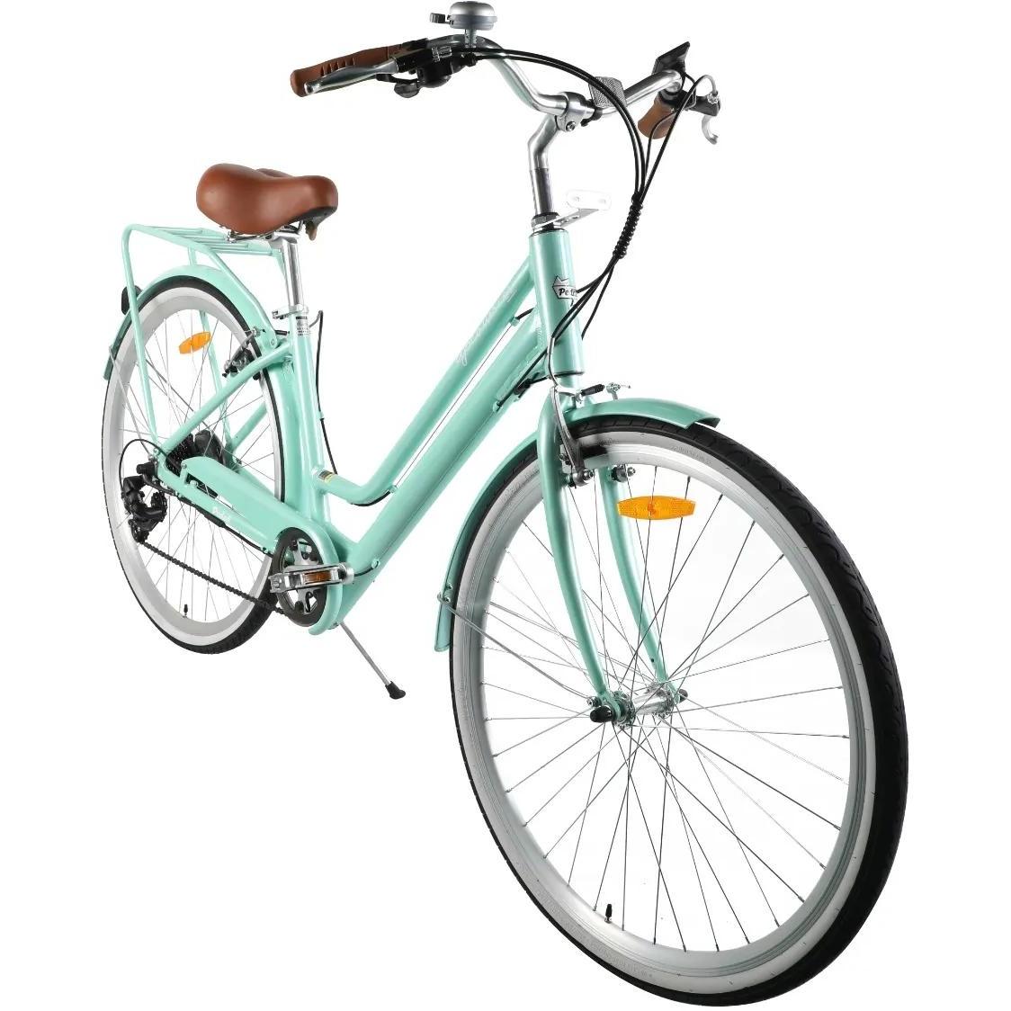 Pedal Uptown SL Electric Vintage Cruiser Bike 7-Speed Mint Green