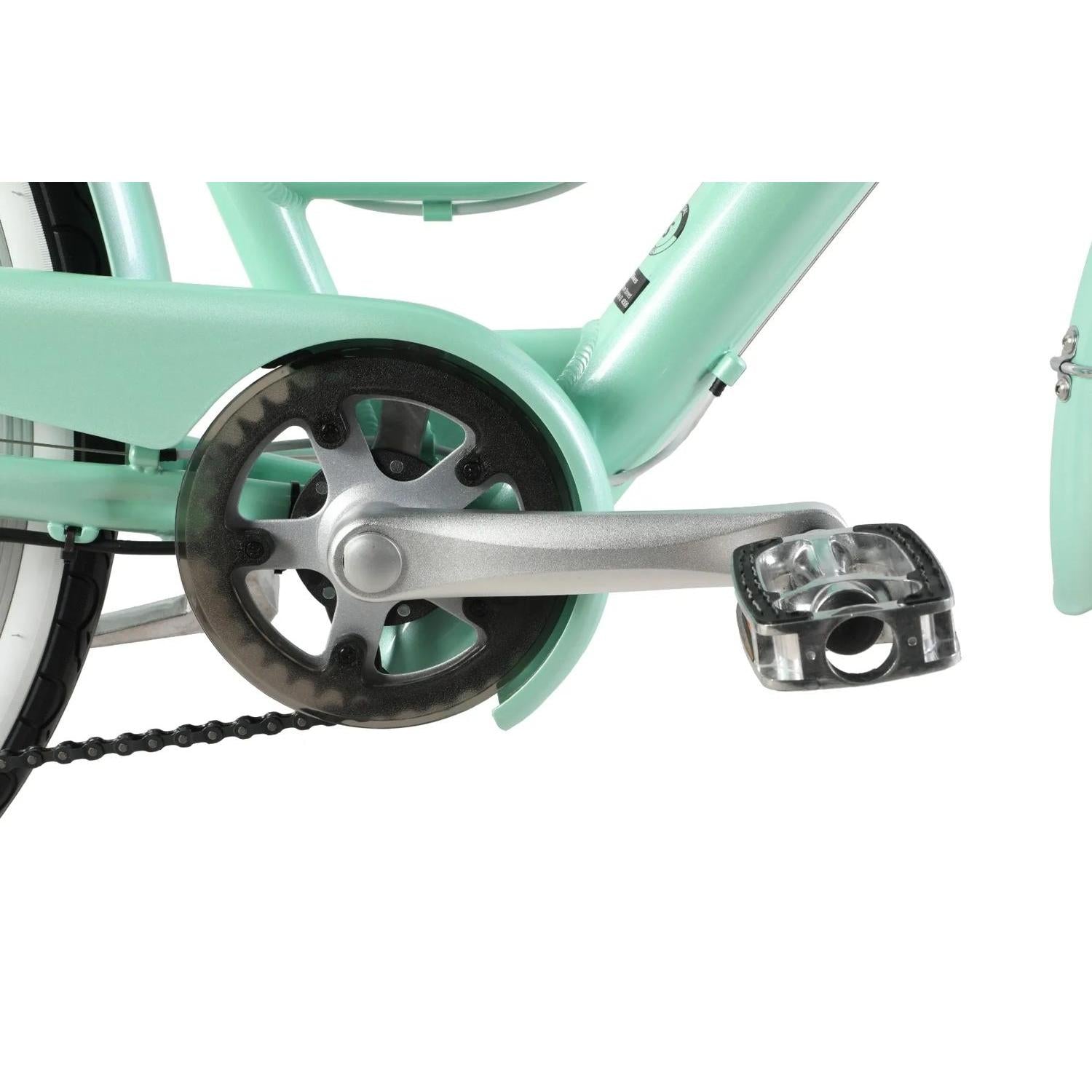 Pedal Uptown SL Electric Vintage Cruiser Bike 7-Speed Mint Green