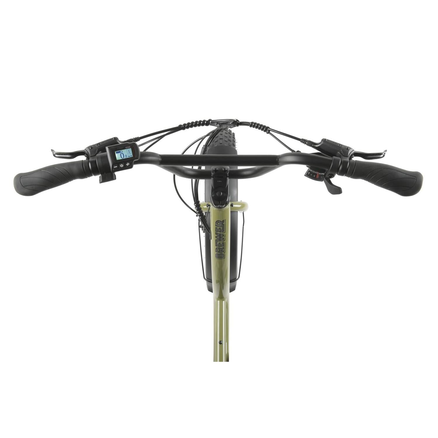 Pedal Brewer Electric Cruiser Bike Green 560Wh