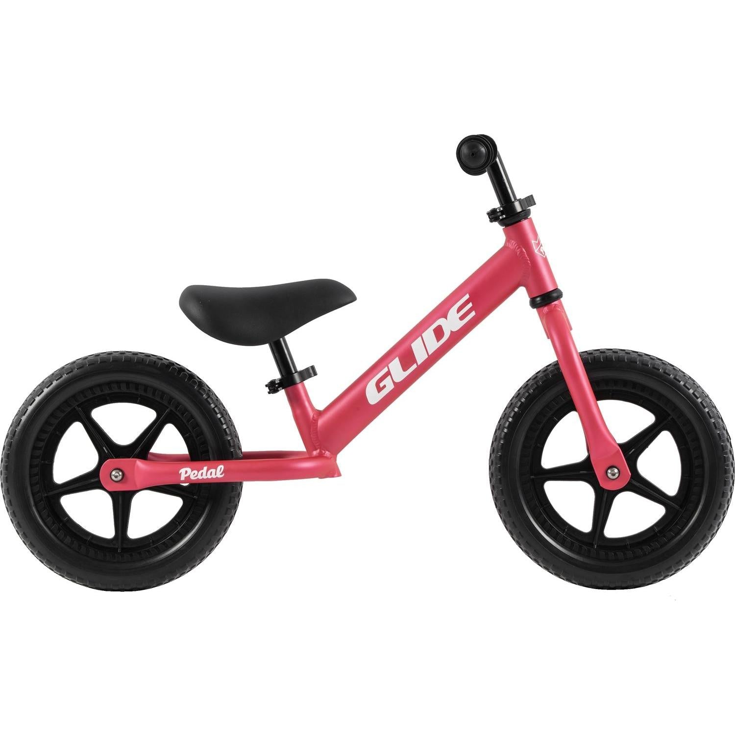 balance bike pedal Pedal Glide Alloy 12'' Kids Balance Bike Metallic Pink – 99 Bikes