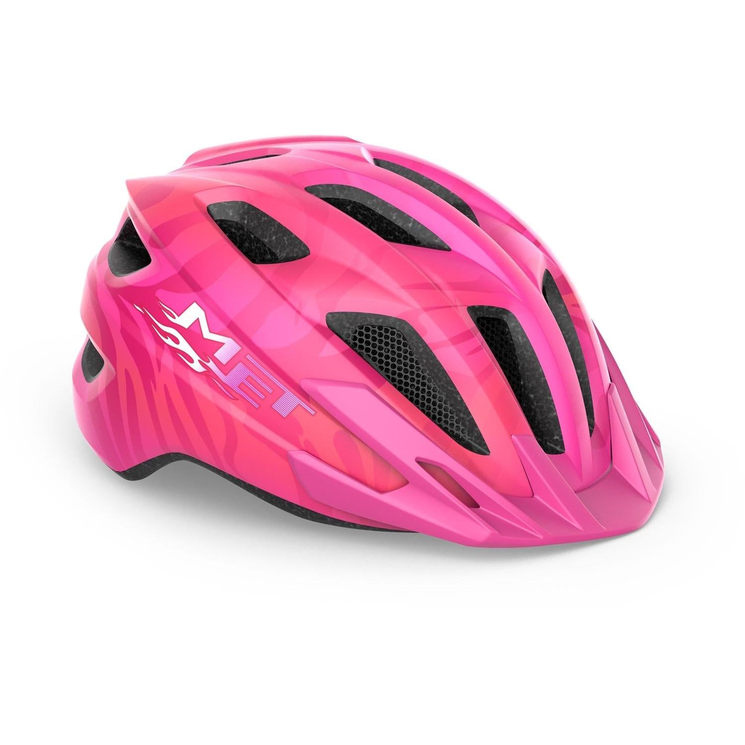 bike helmet pink toddler MET Crackerjack MIPS Kids Helmet Pink/Matt with LIGHT – 99 Bikes