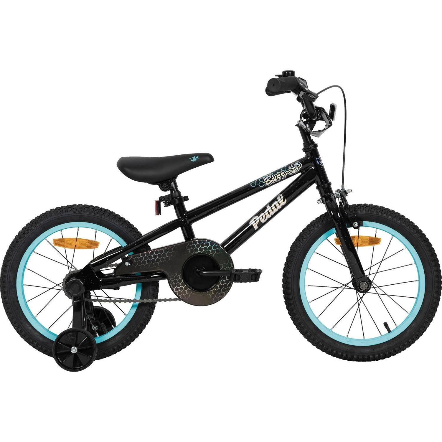 Pedal Buzz 16'' Steel Kids Bike Black/Blue