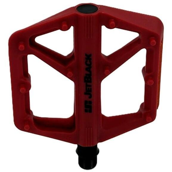 jet pedals red sea JetBlack Thermoflat Pedals Red – 99 Bikes