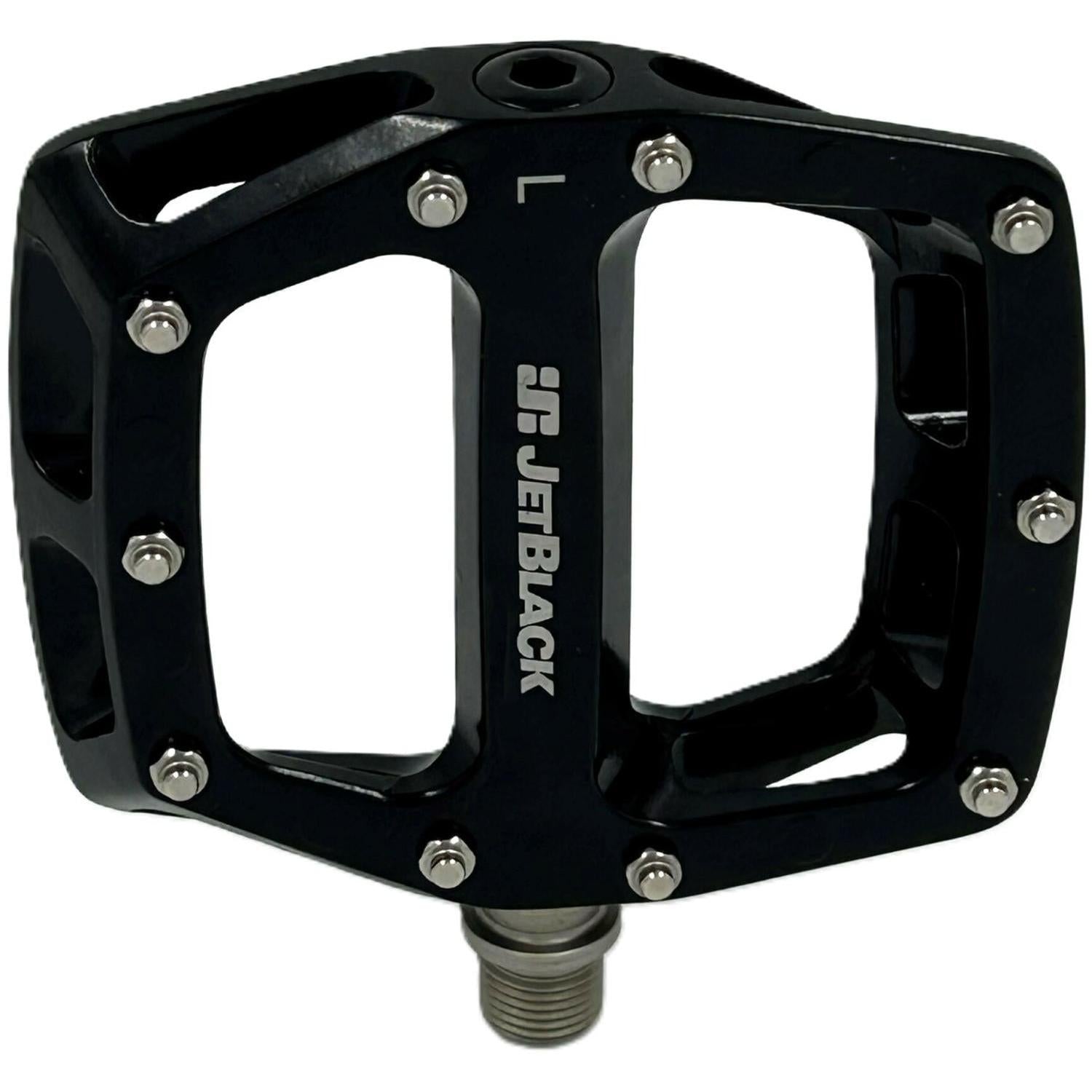 blacked out pedals Jetblack Flat Out 2.0 Alloy Pedals Black – 99 Bikes
