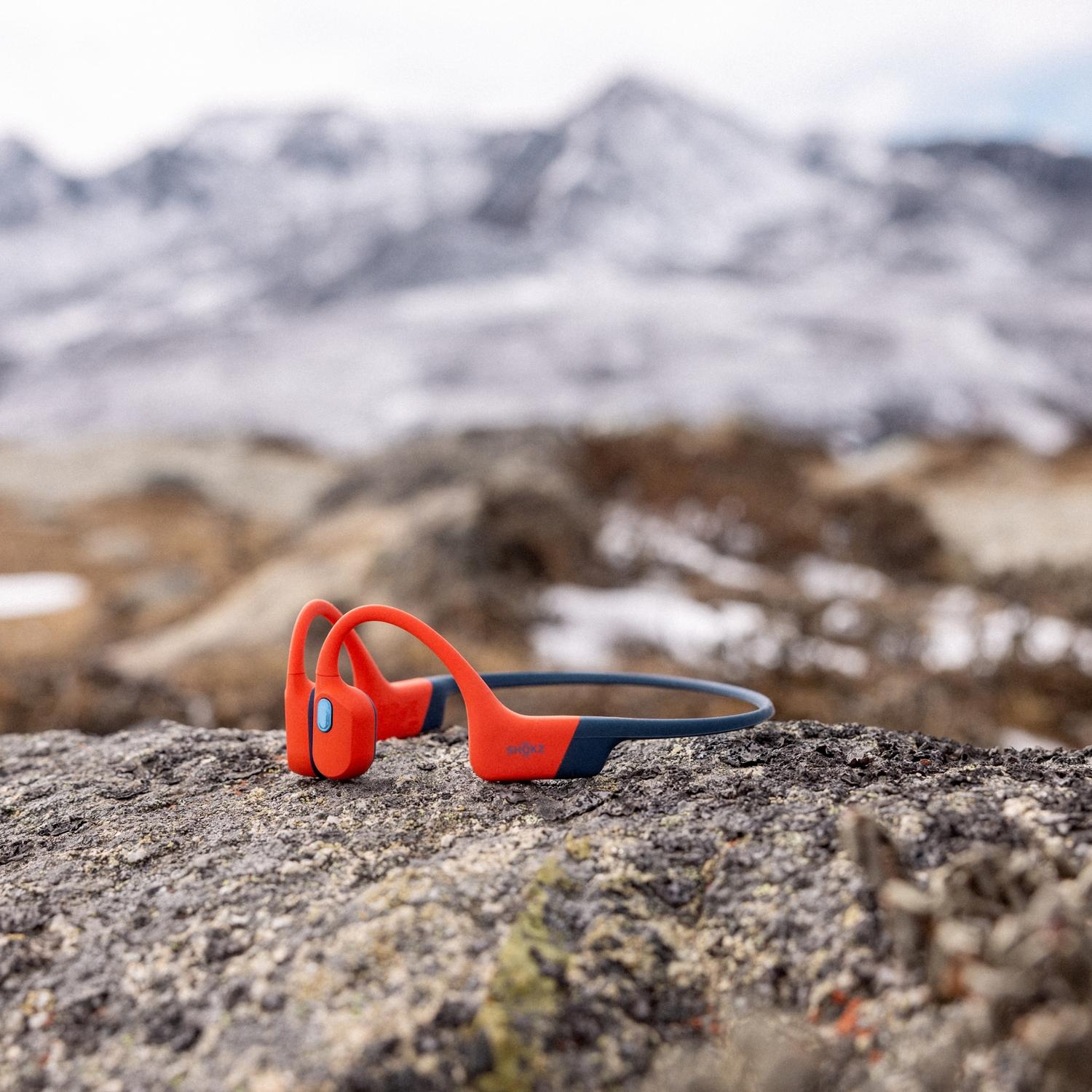 Shokz OpenSwim Pro Waterproof Headphones Red