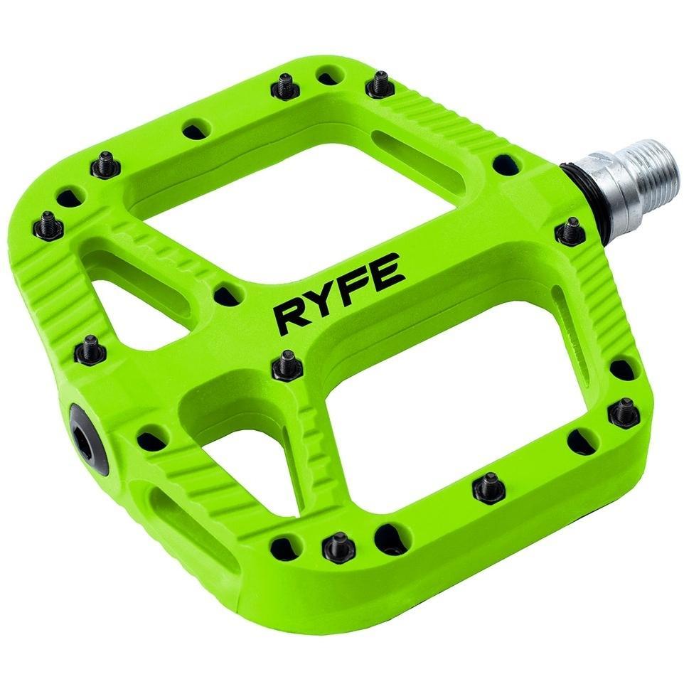 green pedals Ryfe Sasquatch Sealed Bearing Pedals Atomic Green
