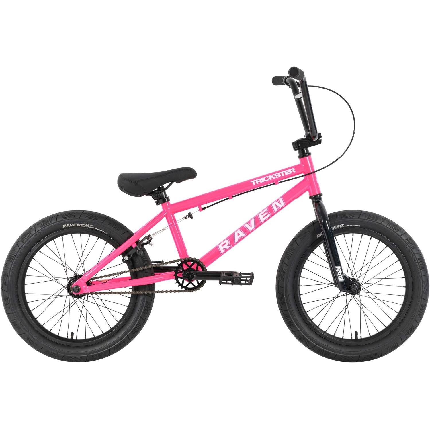 Raven Trickster 18'' BMX Bike Gloss Pink – 99 Bikes