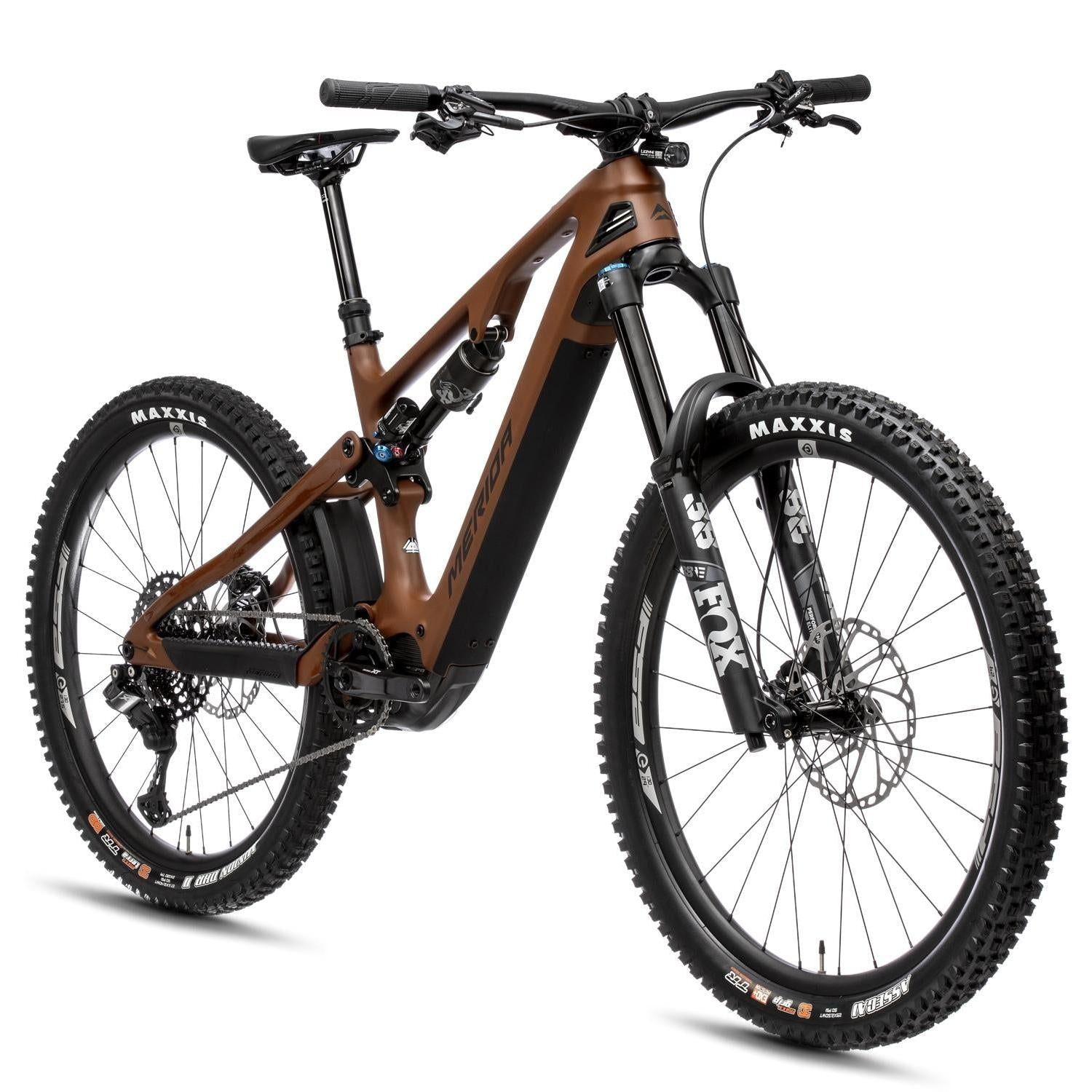 Merida eOne-Sixty 8000 Electric Enduro Bike 600Wh Battery Silk Mokka/Black