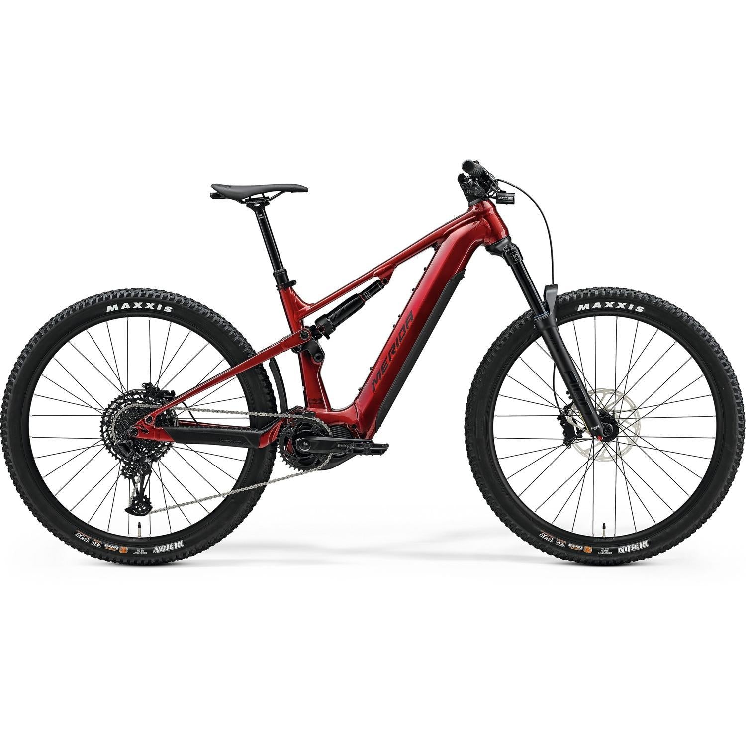 e-bike xs damen Merida eOne-Forty 675 Electric Enduro Bike 750Wh Battery Dark Strawber – 99 Bikes
