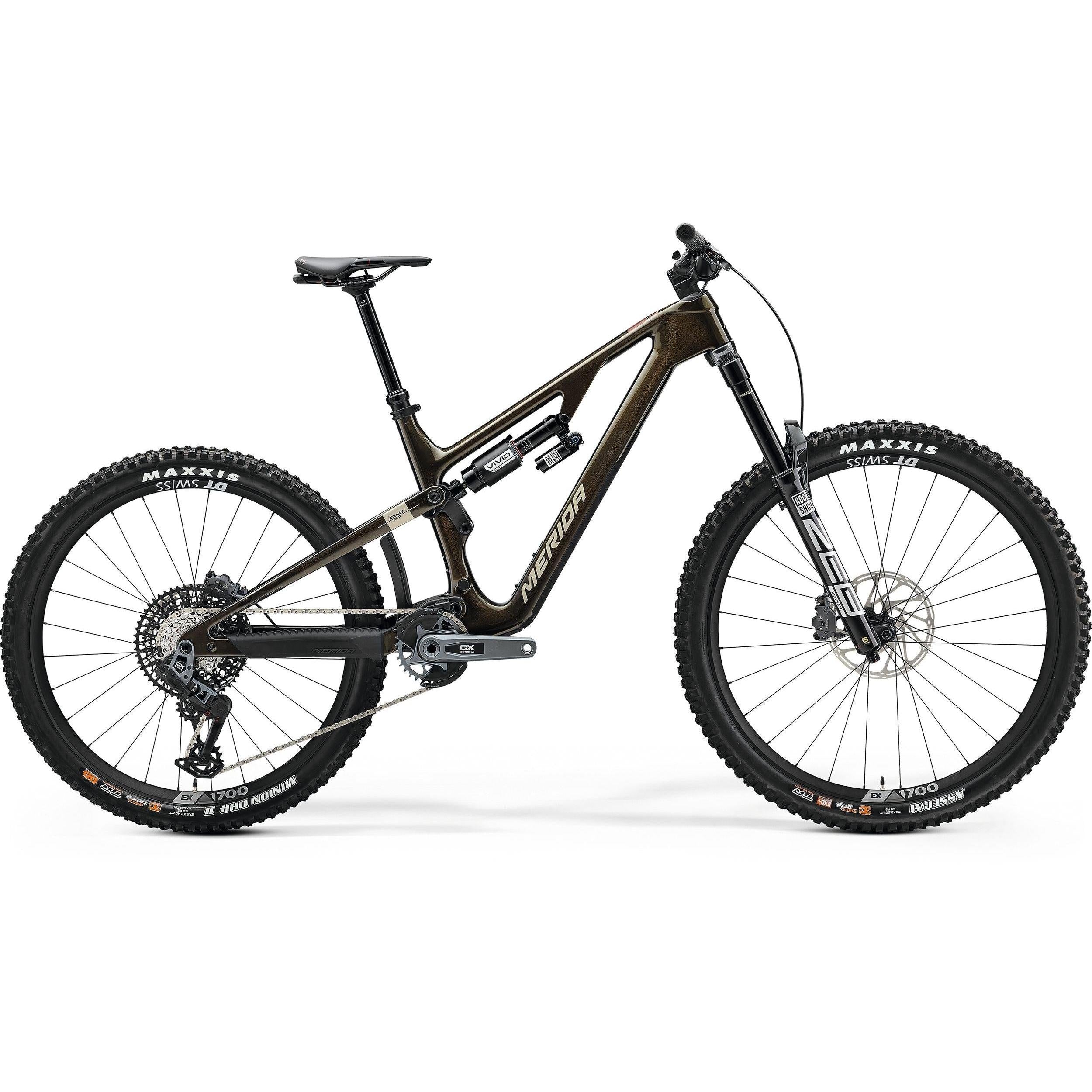Merida One-Sixty 8000 Enduro Bike Guarded Gold/Cream – 99 Bikes