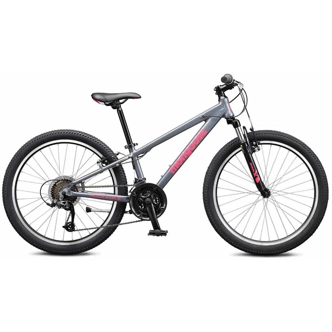 Mongoose Rockadile 24'' Kids Bike Grey/Pink – 99 Bikes