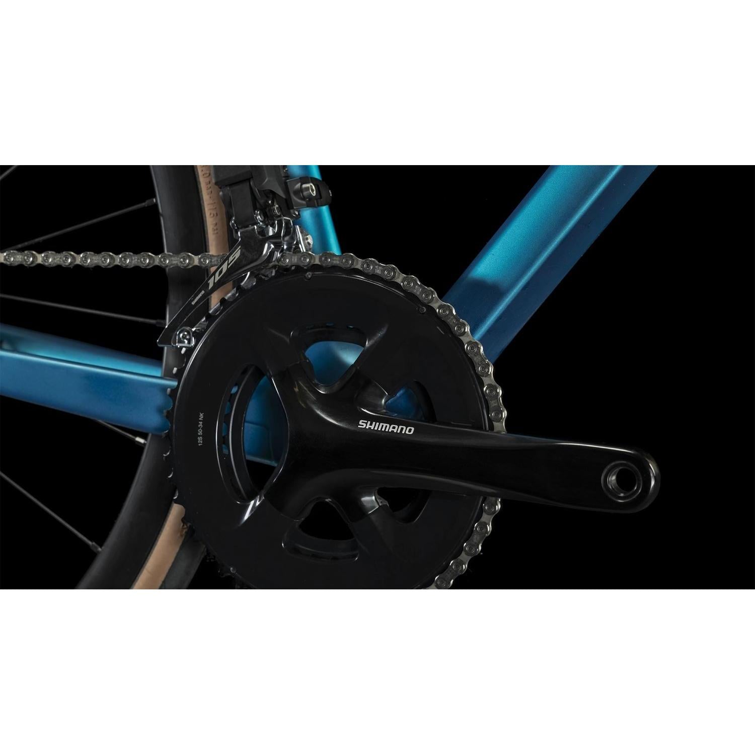 Cube Attain GTC SLX Road Bike Frozenteal'n'Black