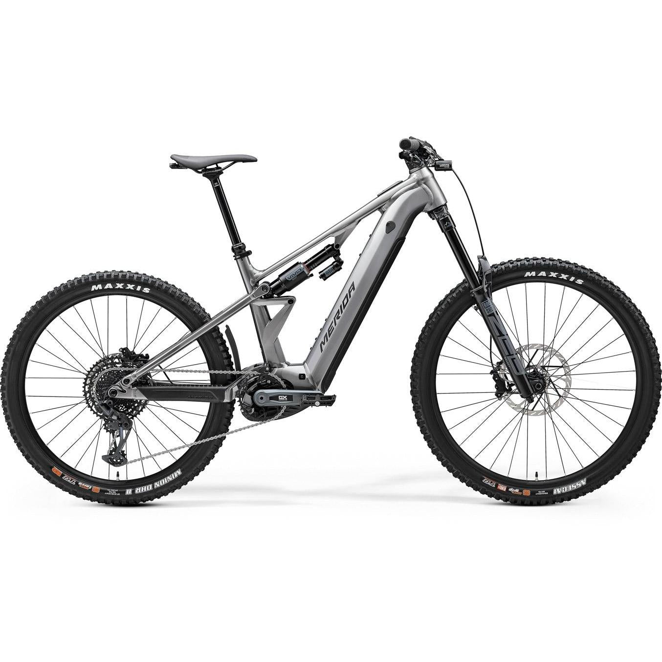 Merida eOne-Eighty 700 Electric Enduro Bike Gunmetal Grey/Black
