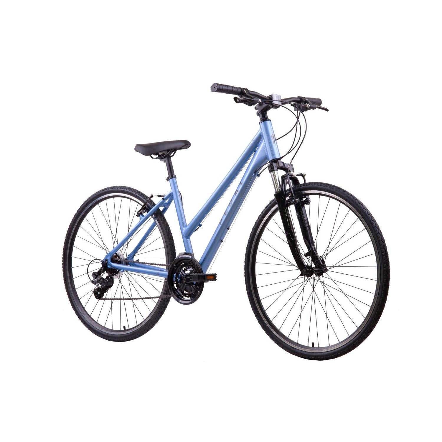 Pedal Raven 3 Trapeze Hybrid Bike Silver