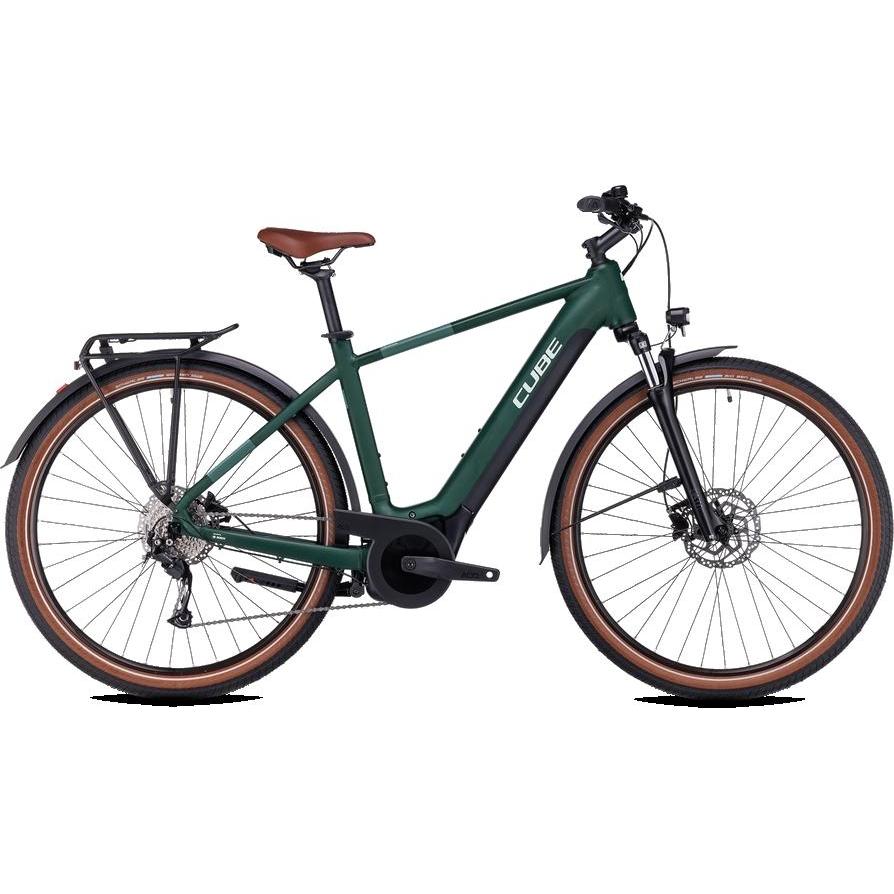 e bike bosch motor 500 watt cube Cube Touring Hybrid ONE 500 Electric Hybrid Bike Darkgreen'n'Green – 99  Bikes