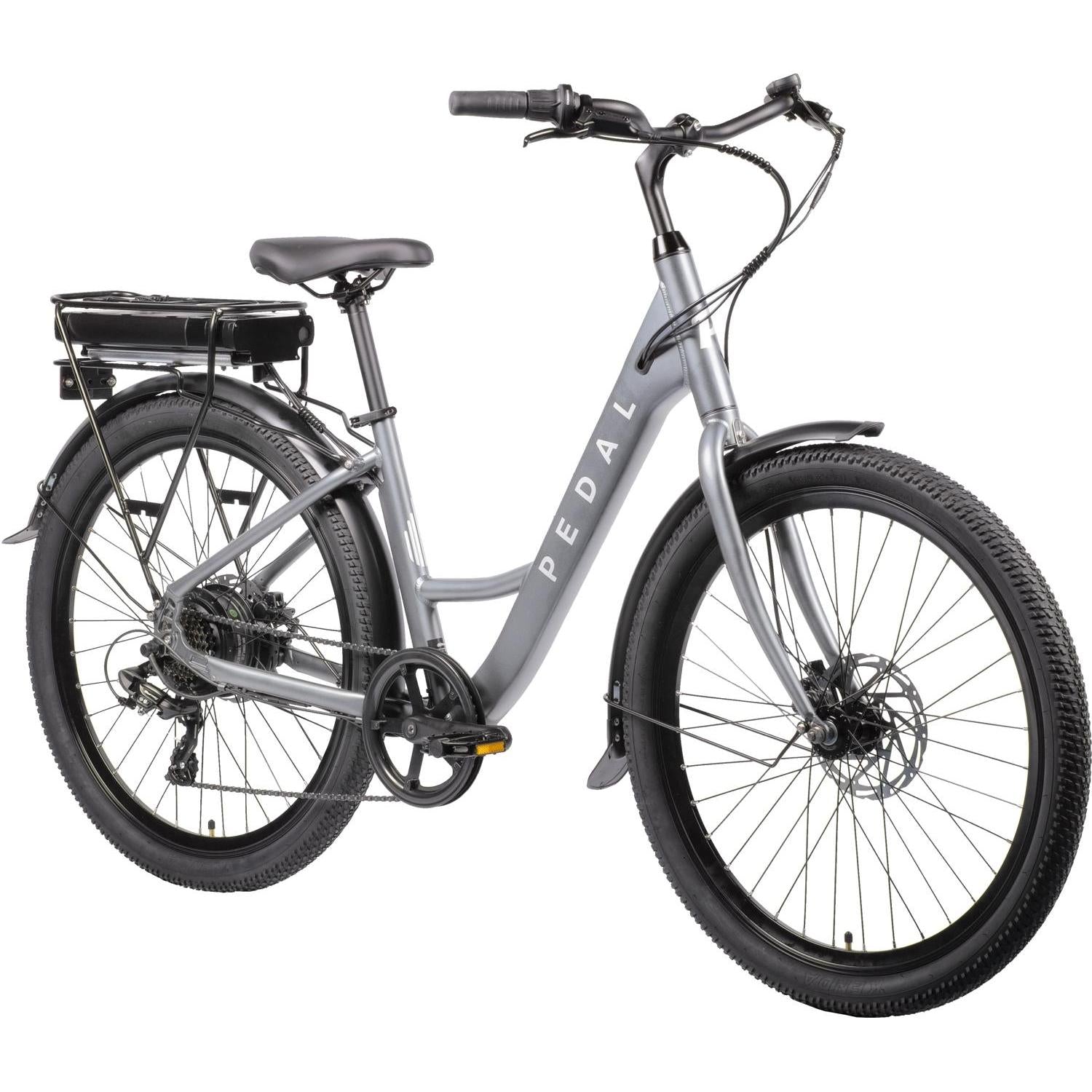 Pedal Comet 3 Disc Electric Hybrid Bike Charcoal