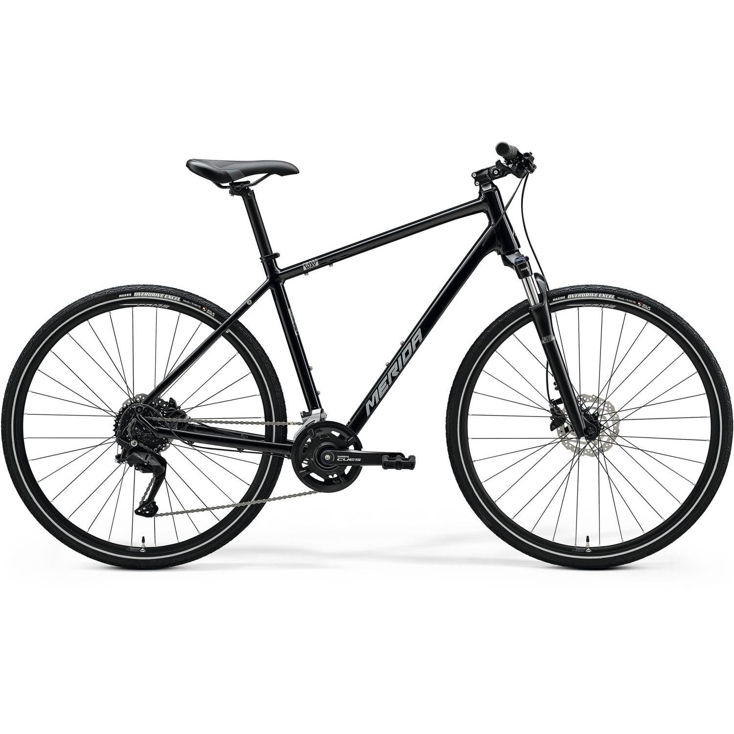 Merida Crossway 100 Hybrid Bike Black/Silver – 99 Bikes