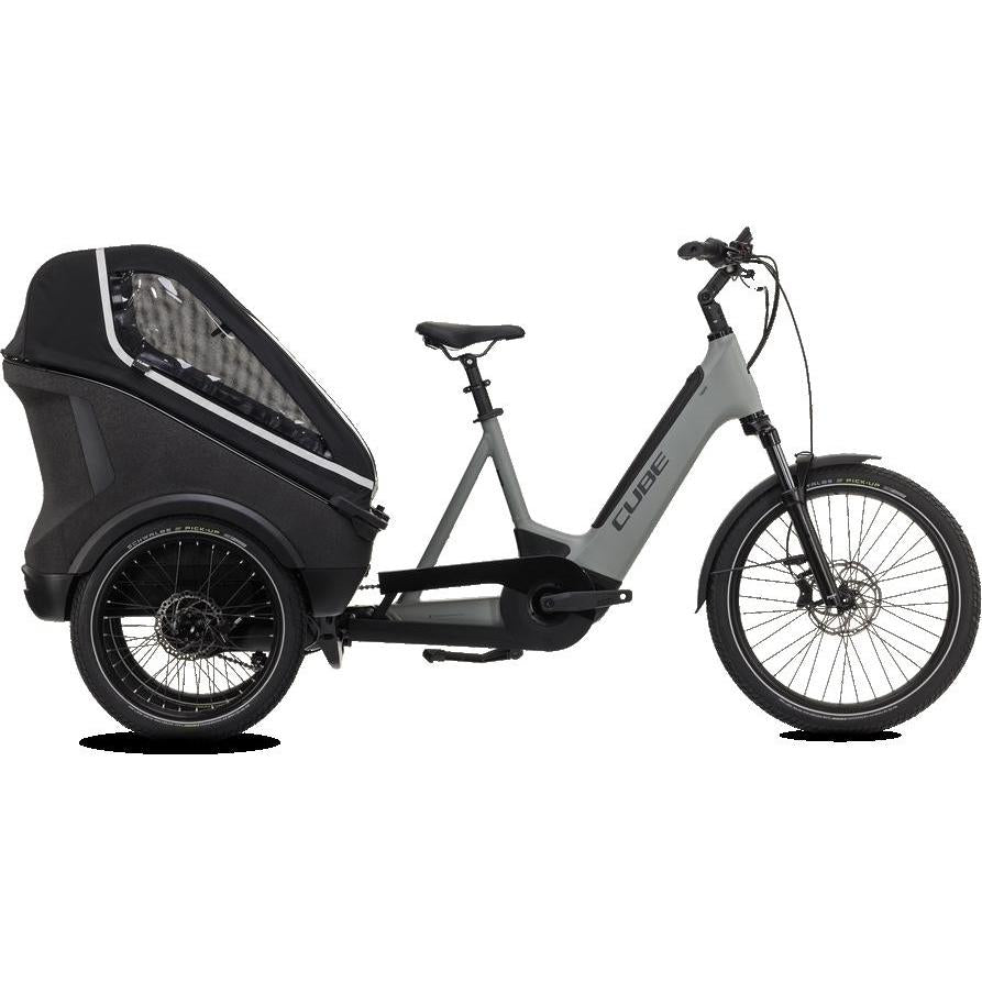 Cube Trike Hybrid Family 750 Electric Cargo Bike Swampgrey'n'Reflex – 99 Bikes