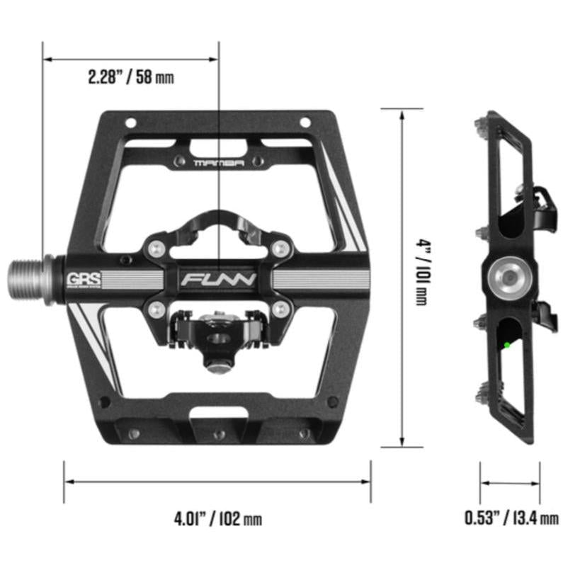 funn mamba one side clip mtb pedale FUNN Mamba SPD One Sided Large Platform Pedals Black – 99 Bikes