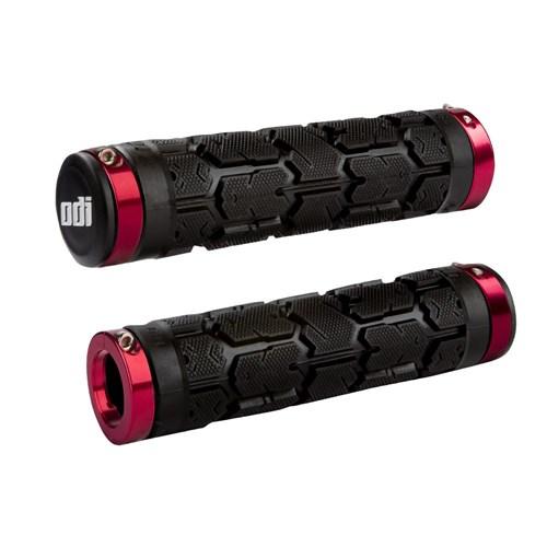 ODI Rogue MTB Lock On Grips Black/Red Clamps – 99 Bikes
