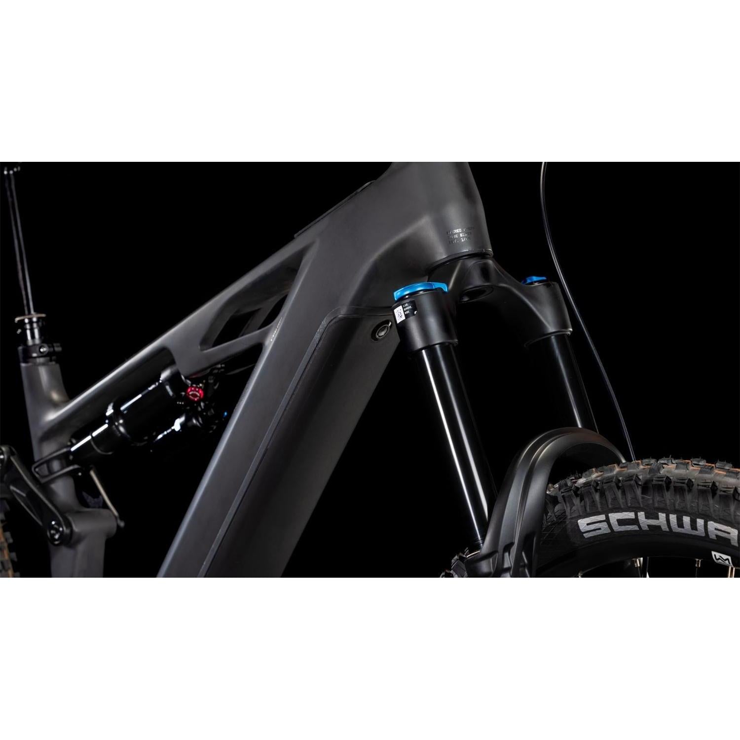 Cube Stereo Hybrid ONE77 HPC SLX 800 Electric Enduro Bike Blackline