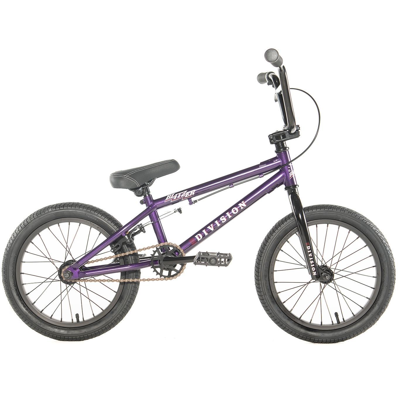 Division Blitzer 16'' BMX Bike Metal Purple – 99 Bikes