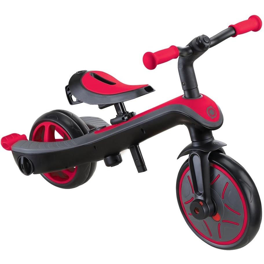 Globber Explorer 4in1 Kids Trike w/ Folding Canopy Red